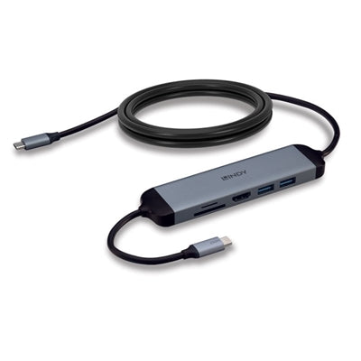 Lindy DST-Micro 140 USB-C Dock with 4K HDMI, 60W PD, USB & SD