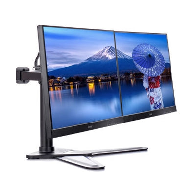 iiyama DS1002D-B1 Dual Monitor Desk Stand – Tilt, Swivel, Rotate