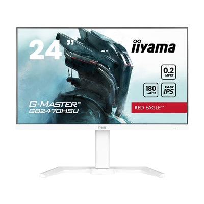 iiyama G-MASTER GB2470HSU-W6 23.8" IPS Gaming Monitor, 180Hz, 0.2ms
