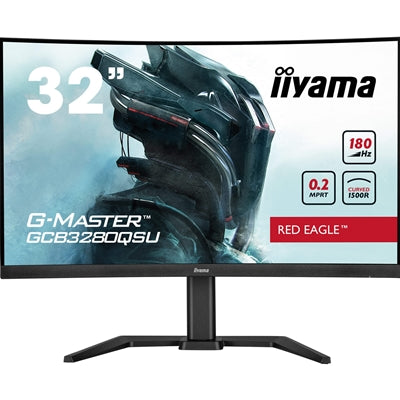 iiyama G-Master Red Eagle 32" Curved Gaming Monitor – 180Hz, 0.2ms