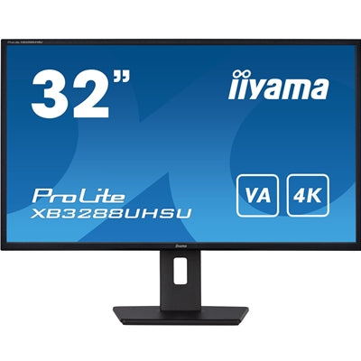 iiyama ProLite XB3288UHSU-B5 32" 4K IPS Monitor, FreeSync, Height Adjustable