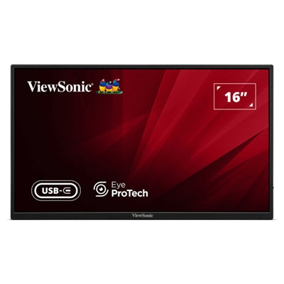 ViewSonic VA1650 16" Portable USB-C IPS Monitor Full HD 60Hz