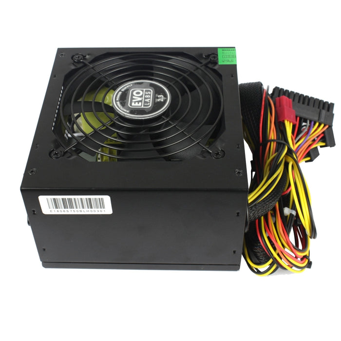 EVO LABS BR600-12BL 600W PSU, Silent 120mm Fan, ATX, PFC