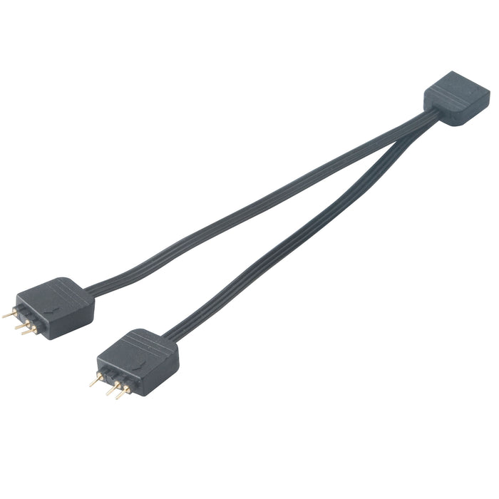 Akasa AK-CBLD08-12BK 1-to-2 Addressable RGB LED Splitter Cable