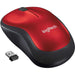 Logitech M185 Wireless Black & Red Mouse - IT Supplies Ltd