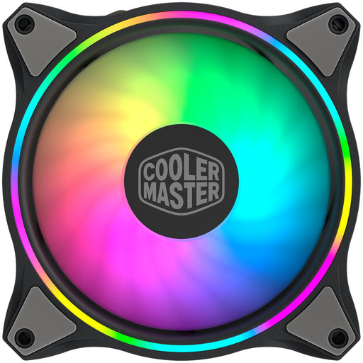 Cooler Master MasterFan MF120 Halo 3 -in-1, 120mm, 3-Pin ARGB Connector, Addressable Gen 2 RGB, Wired ARGB Controller - IT Supplies Ltd
