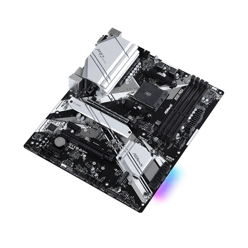 ASRock B550 Pro4 AM4 ATX Motherboard – PCIe 4.0, 2× M.2, HDMI, USB-C - IT Supplies Ltd