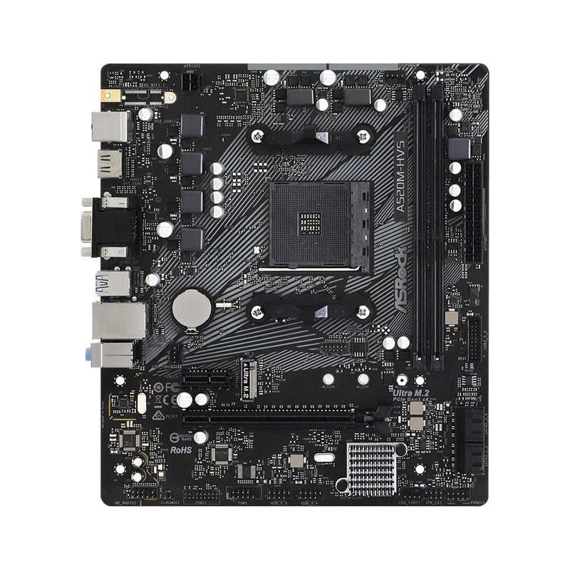 ASRock A520M-HVS | AM4, DDR4, M.2, HDMI, GbE LAN, Micro-ATX - IT Supplies Ltd
