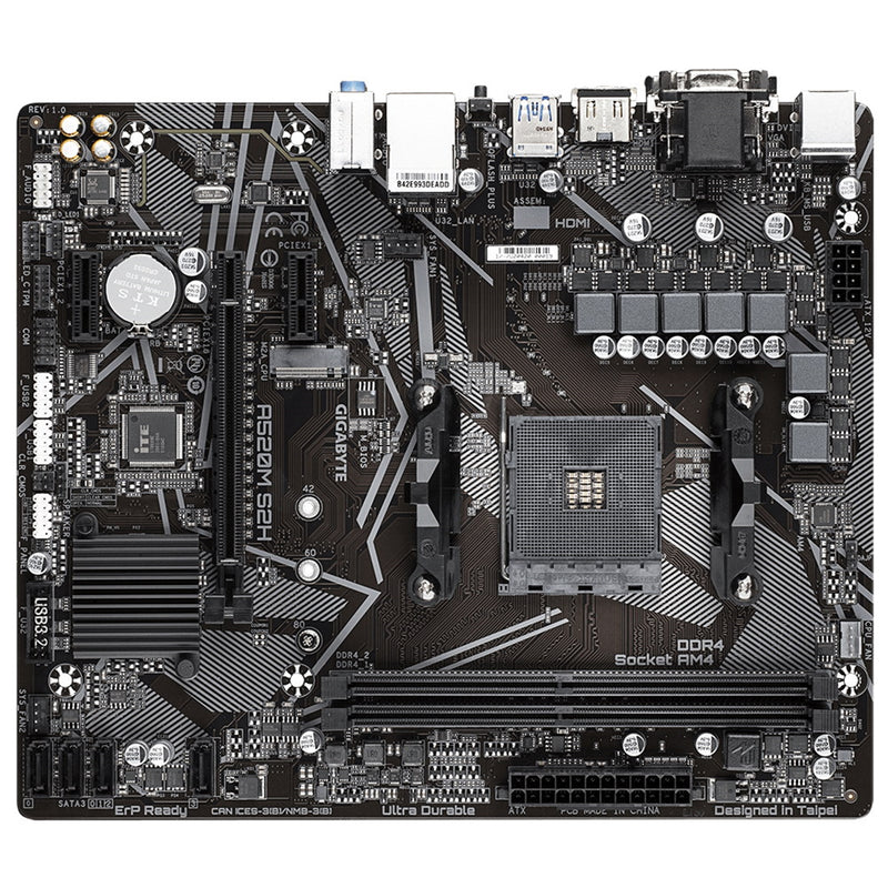Gigabyte A520M S2H AMD Ryzen 3rd Gen | DDR4 | RGB Fusion 2.0 - IT Supplies Ltd