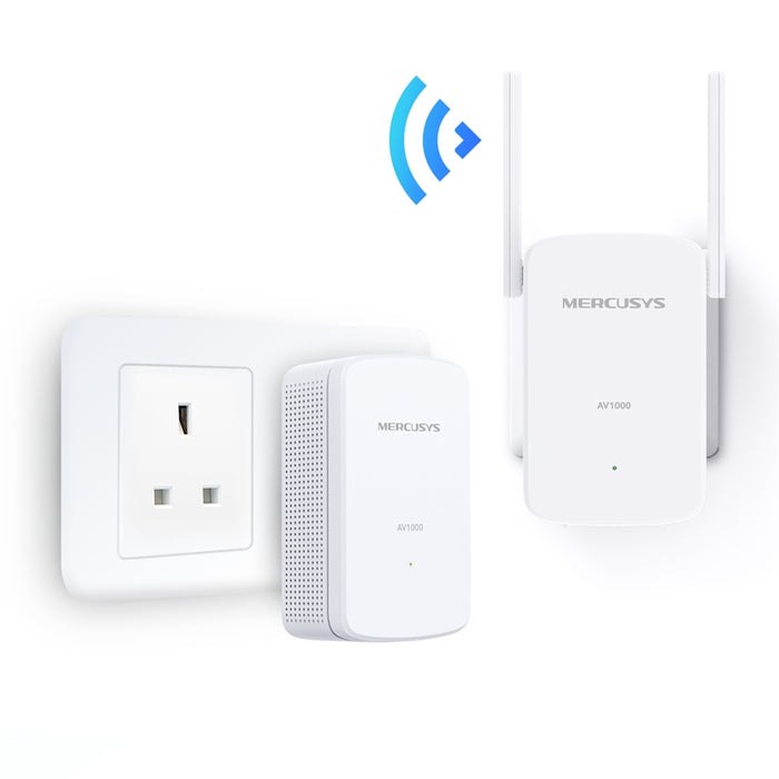 Mercusys MP510 KIT AV1000 Powerline WiFi Extender with Gigabit