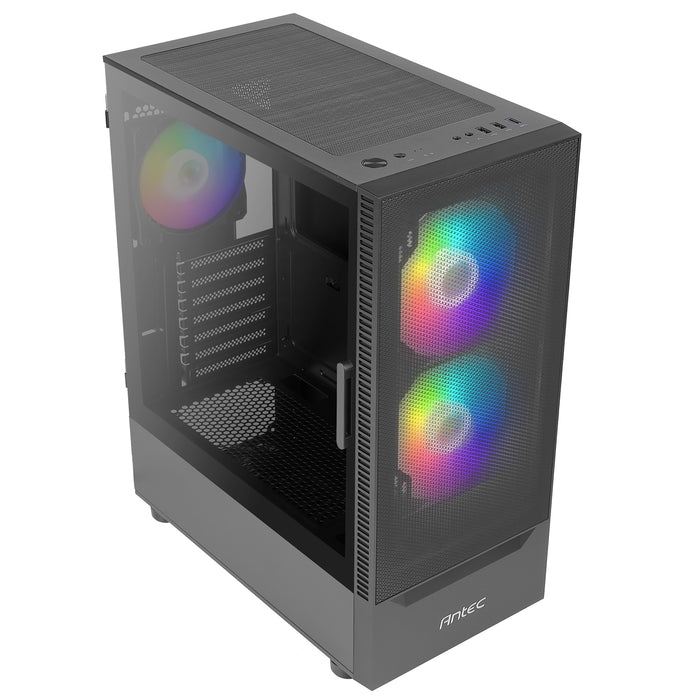 ANTEC NX410 Mid Tower Gaming Case, Black, Tempered Glass, ARGB
