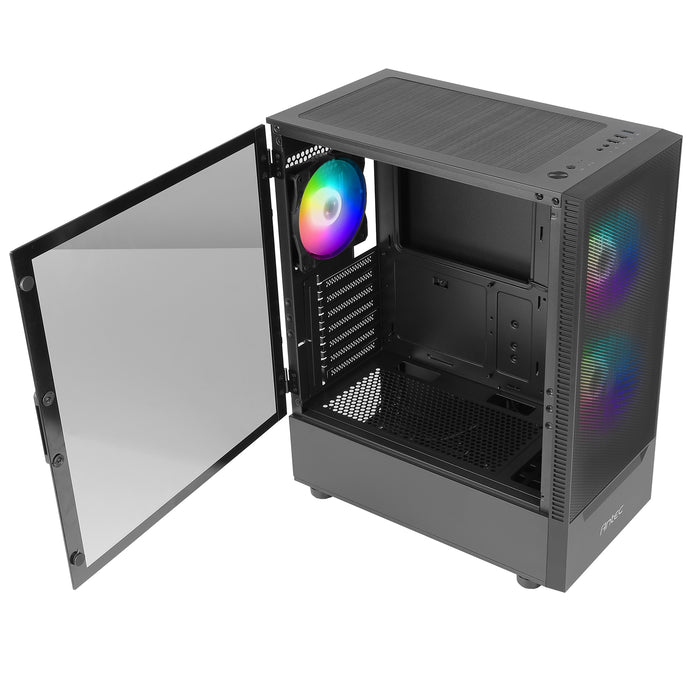 ANTEC NX410 Mid Tower Gaming Case, Black, Tempered Glass, ARGB