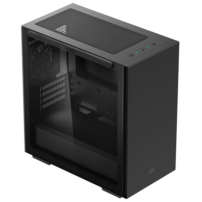 DeepCool MACUBE 110 | Black Micro Tower, USB 3.0, Tempered Glass
