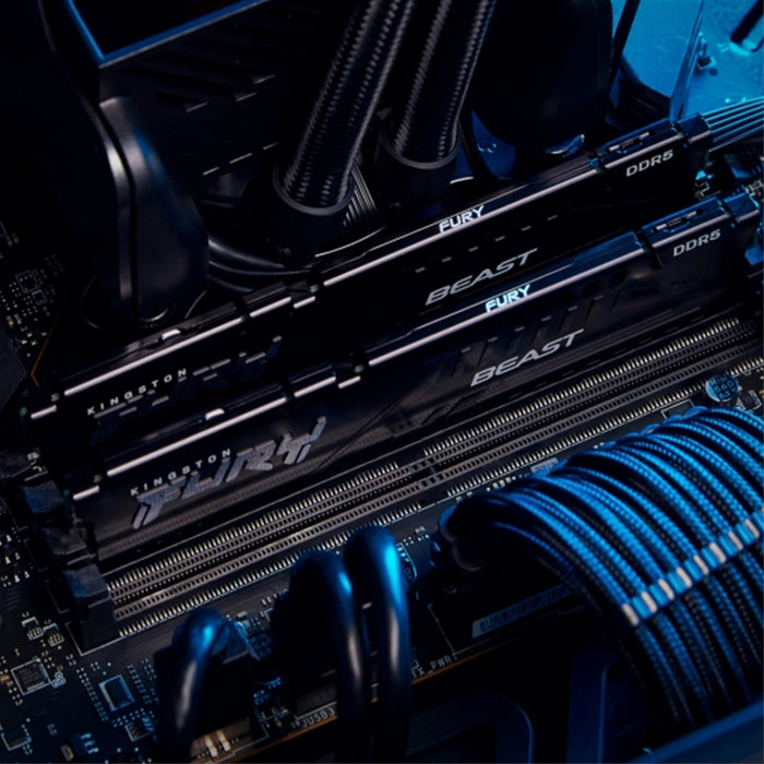 Kingston FURY Beast 16GB DDR5 5200MHz RAM | CL40, Black Heatsink