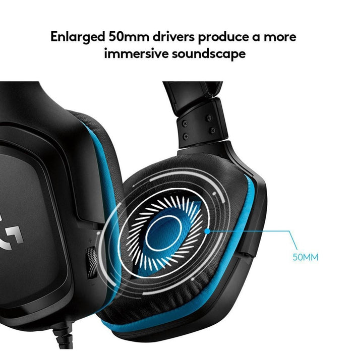 Logitech G432 Gaming Headset – 7.1 Surround Sound, PC & Console
