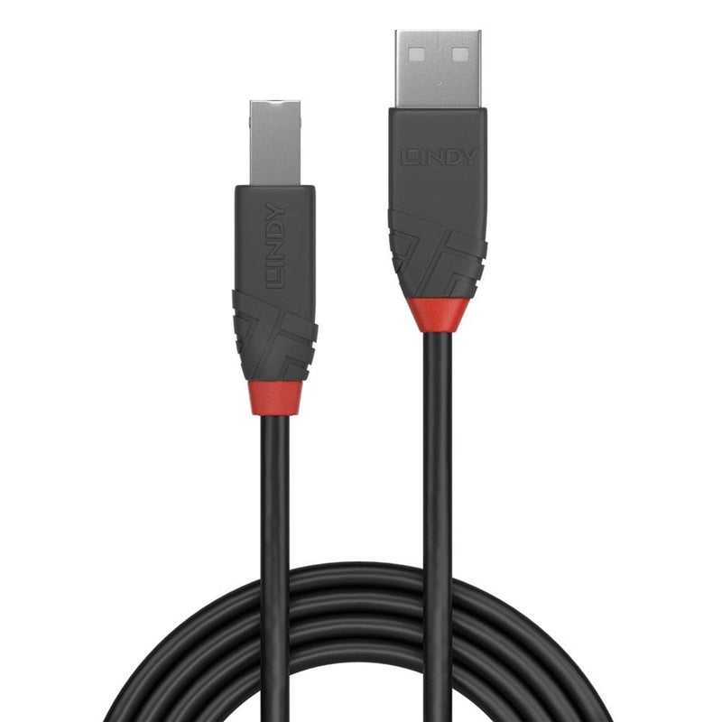 Lindy 36675 5m USB 2.0 Type A to B Cable – 480Mbps, High Performance - IT Supplies Ltd