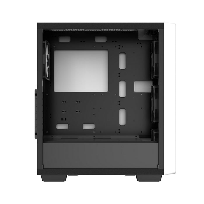 DeepCool CC560 WH Mid-Tower Case | Tempered Glass, LED Fans, ATX