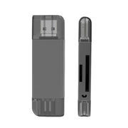 Prevo CR312 USB 2.0, USB Type-C and Lightening Connection, Card Reader, High-speed Memory Card Adapter Supports SD/Micro SD/TF/SDHC/SDXC/MMC, Compatible with Windows, Mac OS and Android, Black - IT Supplies Ltd