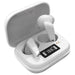 Prevo Q2 TWS Earbuds, Bluetooth 5.1, Automatic Pairing, Touch Control Feature with Digital LED Display Wireless Charging Case, Android, IOS and Windows Compatible, White - IT Supplies Ltd