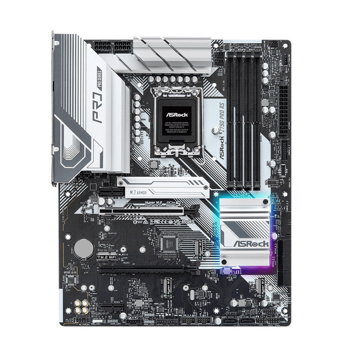 ASRock Z790 Pro RS ATX Motherboard, Intel 1700, DDR5, 5x M.2, USB-C