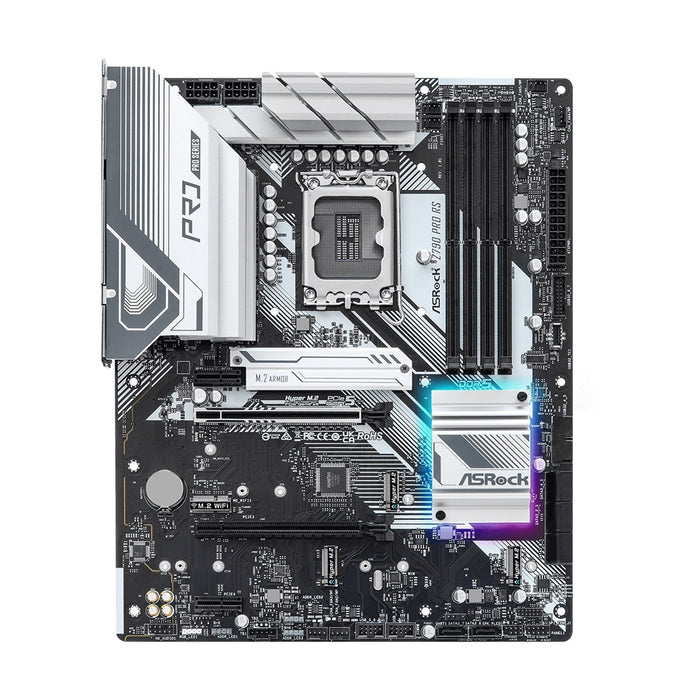 ASRock Z790 Pro RS ATX Motherboard, Intel 1700, DDR5, 5x M.2, USB-C