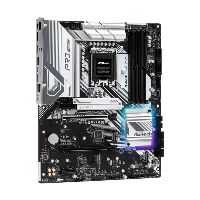 ASRock Z790 Pro RS ATX Motherboard, Intel 1700, DDR5, 5x M.2, USB-C