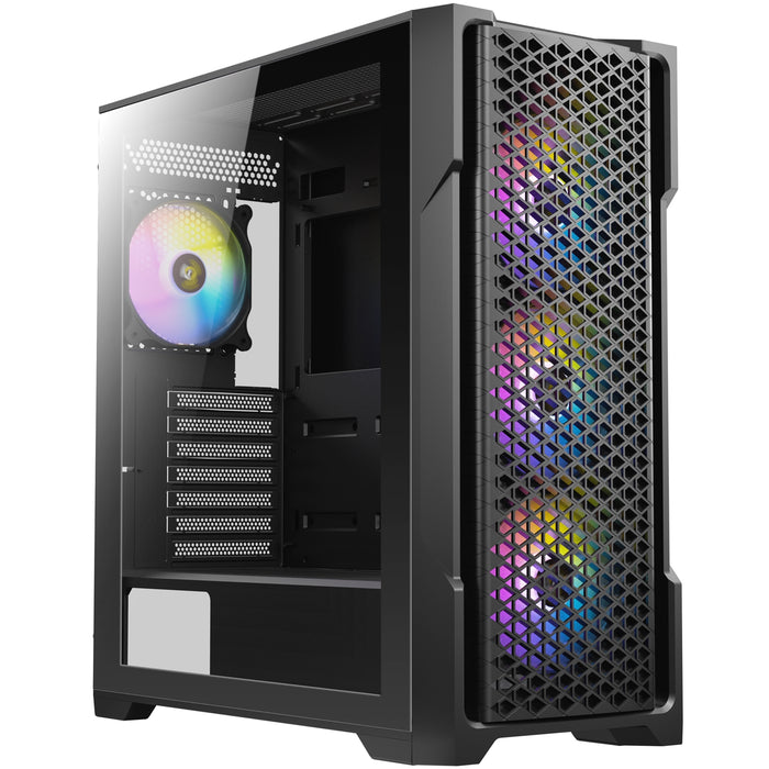 Antec AX90 Mid Tower Gaming Case, ARGB, Diamond Mesh, Tempered Glass