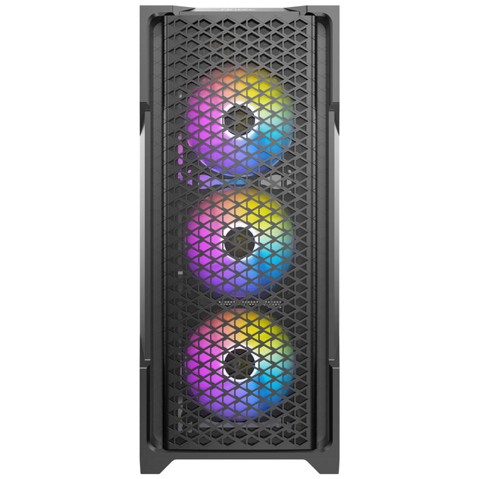 Antec AX90 Mid Tower Gaming Case, ARGB, Diamond Mesh, Tempered Glass
