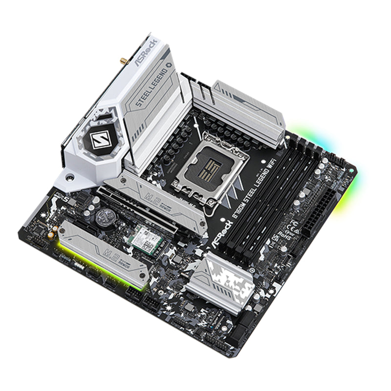ASRock B760M Steel Legend WiFi DDR5 mATX LGA1700 Motherboard - IT Supplies Ltd