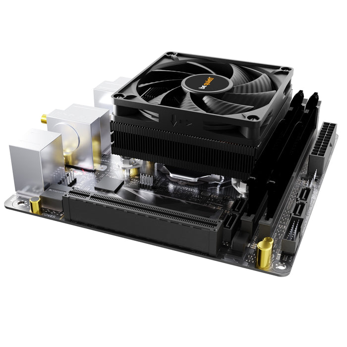 be quiet! Pure Rock LP Low-Profile Fan CPU Cooler, Universal Socket, High Quality 92mm PWM Black Cooling Fan, 2500RPM - IT Supplies Ltd