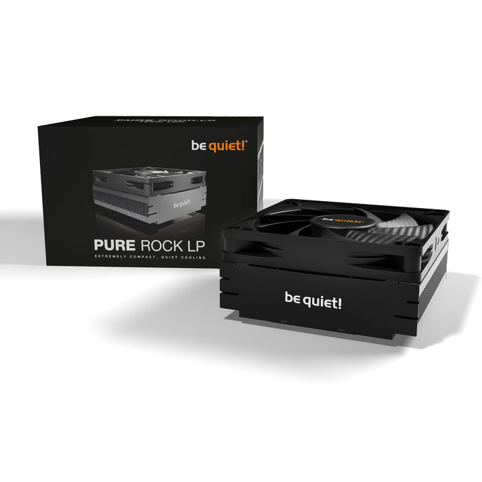 be quiet! Pure Rock LP Low-Profile Fan CPU Cooler, Universal Socket, High Quality 92mm PWM Black Cooling Fan, 2500RPM - IT Supplies Ltd