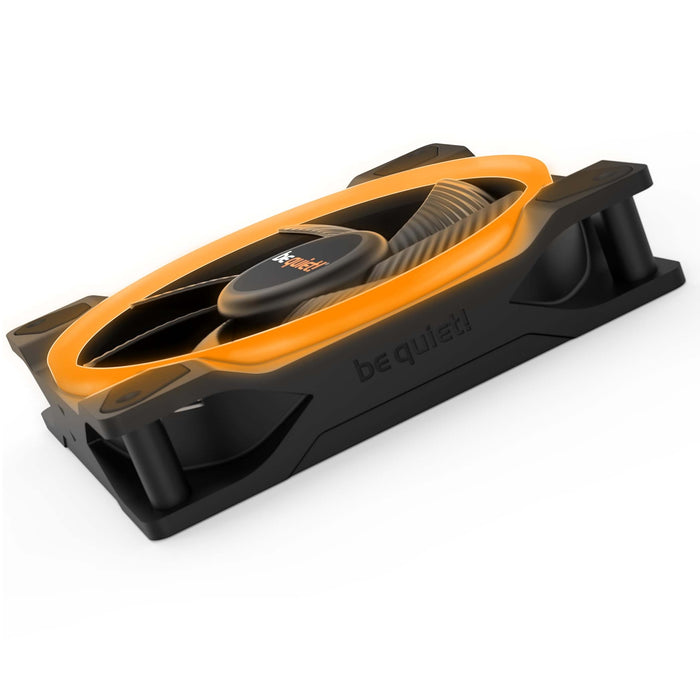be quiet! Light Wings PWM Addressable RGB Fan, 120mm, 1700RPM, 4-Pin PWM Fan & 3-Pin ARGB Connectors, Black Frame, Black Blades - IT Supplies Ltd