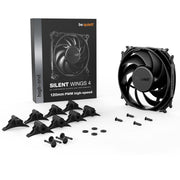 be quiet! Silent Wings 4 PWM High Speed Black Fan, 120mm, 2500RPM, 4-Pin PWM Fan Connector - IT Supplies Ltd