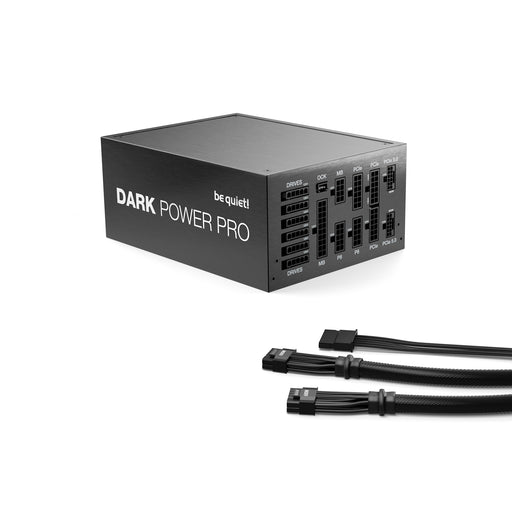 be quiet! DARK POWER PRO 13 1600W PSU, 80 PLUS Titanium, ATX 3.0 PSU with full support for PCIe 5.0 GPUs and GPUs with 6+2 pin connectors, 10-year manufacturers warranty - IT Supplies Ltd