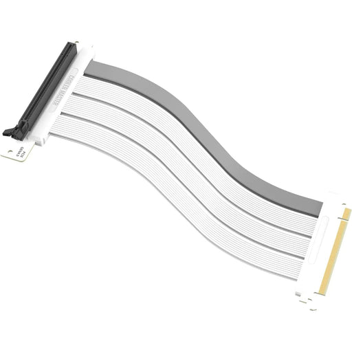CoolerMaster Riser Cable PCIe 4.0 x16, Gold Plated, White, 300mm - IT Supplies Ltd
