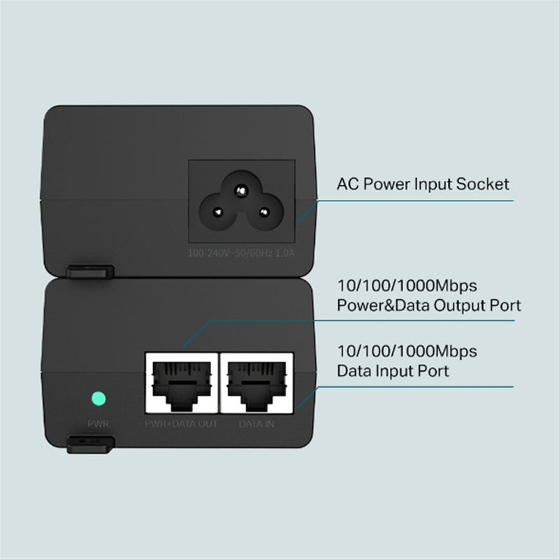TP-Link TL-POE160S PoE+ Injector 30W | Gigabit IEEE 802.3at - IT Supplies Ltd