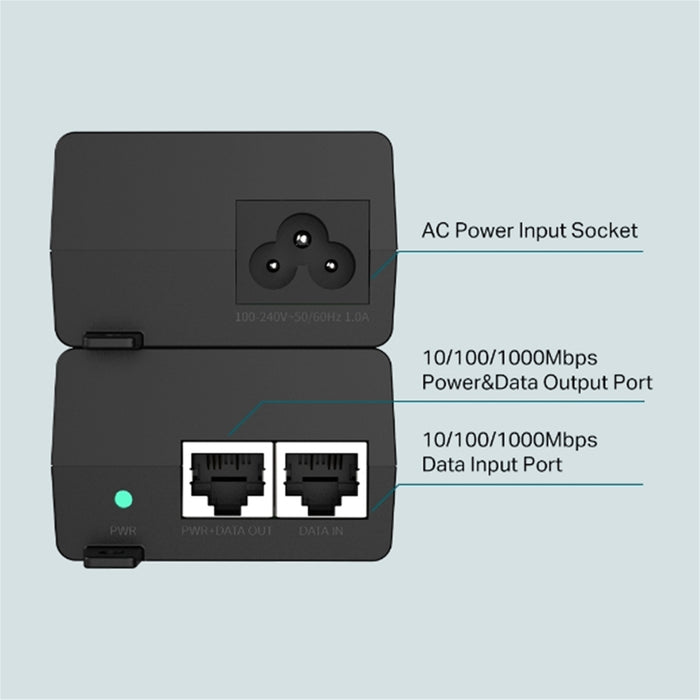 TP-Link TL-POE160S PoE+ Injector 30W | Gigabit IEEE 802.3at
