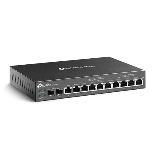 TP-Link ER7212PC 12-Port Gigabit PoE+ Simultaneous Dual-WAN Broadband VPN Router/Switch/Omada Controller incl. 2 x 1GbE RJ45/SFP (110W) - IT Supplies Ltd