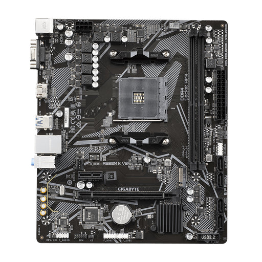 Gigabyte A520M K V2 Motherboard, AMD Socket AM4, Micro ATX, DDR4, PCIe Gen3 x4 M.2, Smart Fan 5, LAN, HDMI/USB3.0 - IT Supplies Ltd
