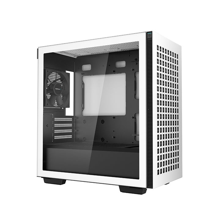 DeepCool CH370 WH | White Mini Tower, Tempered Glass, USB 3.0