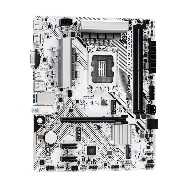 ASRock B760M-HDV/M.2 mATX DDR5 Motherboard – LGA1700, 2.5GbE, M.2 - IT Supplies Ltd