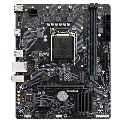 Gigabyte H510M K V2 Motherboard, Intel Socket 1200, Micro ATX, High Definition Audio, 1 PCIe 4.0 x16, 1 PCIe 3.0 x1, 1 PCIe 3.0 x4 M.2, HDMI 1.4, Q Flash - IT Supplies Ltd