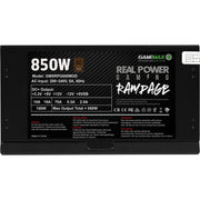 Gamemax RPG Rampage 850W Fully Modular 80 Plus Gold PSU With 140mm FDB Fan - IT Supplies Ltd