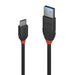 LINDY 36915 0.5m USB 3.2 Type A to C Cable, 10Gbps, Black Line - IT Supplies Ltd