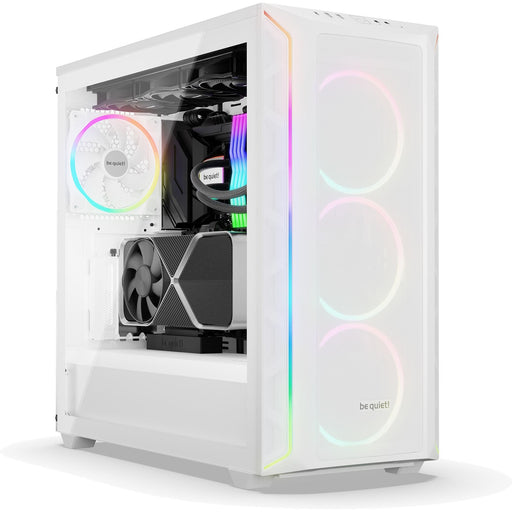 be quiet! Shadow Base 800 FX White Mid Tower Chassis, Addressable RGB LEDs, 4x 140mm Fans, mITX/mATX/ATX/EATX - IT Supplies Ltd