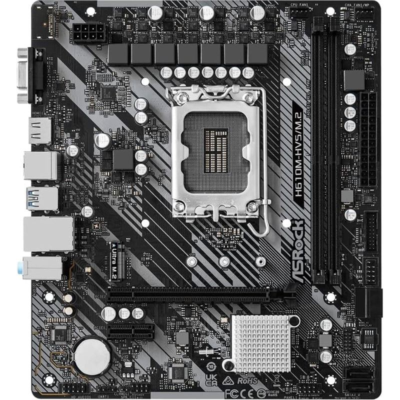 ASRock H610M-HDV/M.2 R2.0 Micro-ATX Motherboard, Intel 1700, DDR4, M.2 - IT Supplies Ltd