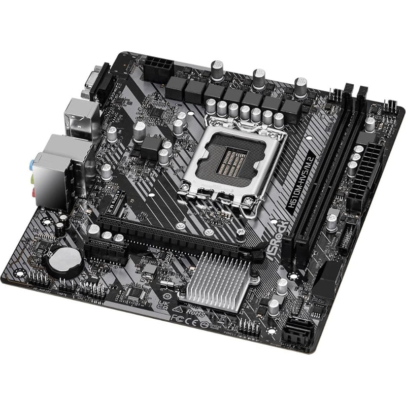 ASRock H610M-HDV/M.2 R2.0 Micro-ATX Motherboard, Intel 1700, DDR4, M.2 - IT Supplies Ltd