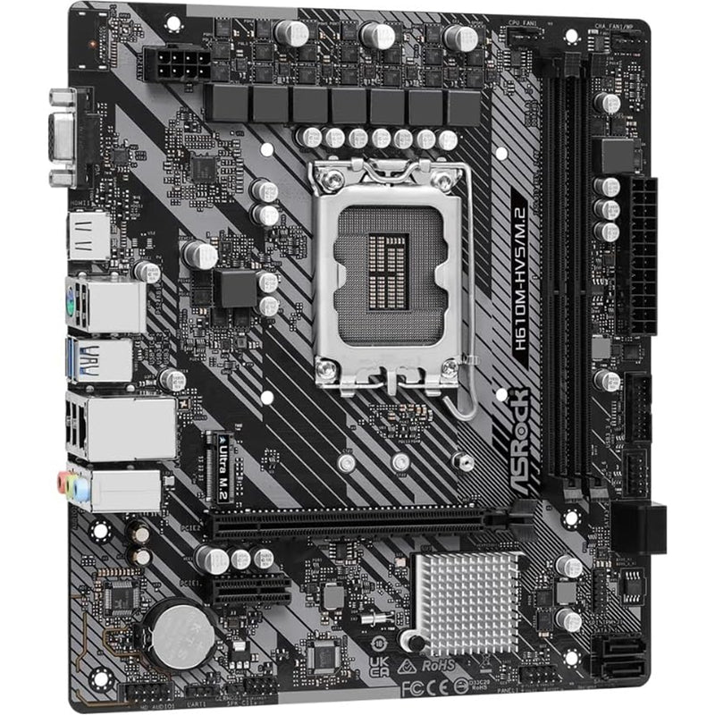 ASRock H610M-HDV/M.2 R2.0 Micro-ATX Motherboard, Intel 1700, DDR4, M.2 - IT Supplies Ltd