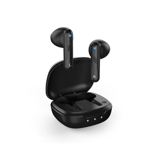 Genius HS-M905BT TWS True Wireless Earbuds, Bluetooth 5.3 Connectivity, Automatic Pairing and Touch Control Feature with Wireless Charging Case, Android, IOS and Windows Compatible, Black - IT Supplies Ltd