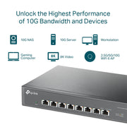 TP-Link TL-SX1008 8-Port 10G Switch – Rackmount, Metal, Fast - IT Supplies Ltd